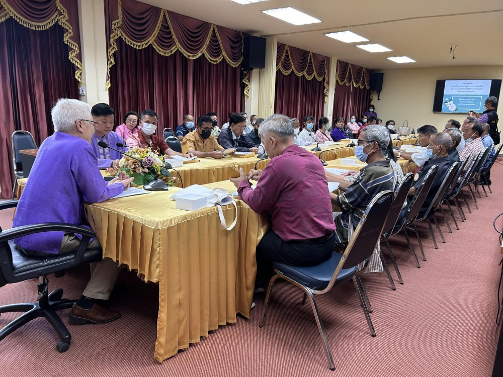 การประชุมหารือการแต่งตั้งคณะกรรมการสุสานทดแทนตำแหน่งที่ขาด และทบทวนระเบียบการขอใช้สุสานและฌาปนสถาน ในเขตเทศบาลนครแม่สอด