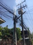 ดับเพลิงนครแม่สอด ออกระงับเหตุเพลิงไหม้สายไฟฟ้าบ้านถุงทอง