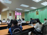 น.ส.ระวีกัญจณัฐ หริรักษ์ ผู้อำนวยการกองสวัสดิการสังคม ข้าร่วมประชุม หัวหน้าส่วนราชการ ครั้งที่ 3/2565 ประจำเดือนมีนาคม