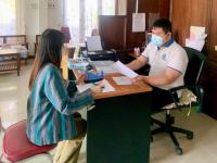 ประสานงานกิ่งกาชาดอำเภอแม่สอด ณ สำนักงานกิ่งกาชาดอำเภอแม่สอด เพื่อประสานรายละเอียดของที่ระลึกงานวันคนพิการสากลจังหวัดตาก ประจำปี 2564