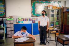 นายพีระ วงค์หมอ ผู้อำนวยการกองการศึกษา ลงพื้นที่ตรวจความเรียบร้อย สนามสอบ RT ประจำปีการศึกษา 2564