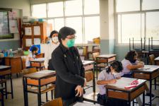 นายพีระ วงค์หมอ ผู้อำนวยการกองการศึกษา ลงพื้นที่ตรวจความเรียบร้อย สนามสอบ RT ประจำปีการศึกษา 2564