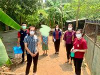 ลงพื้นที่ร่วมกับเจ้าหน้าที่คลินิคอบอุ่น เพื่อประเมินครอบครัวแบะเตรียมความพร้อมของครอบครัวที่ต้องให้การผู้ป่วยที่ต้องได้รับการดูแลระยะยาว ชุมชนสองแควสอง