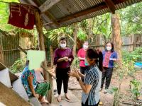 ลงพื้นที่ร่วมกับเจ้าหน้าที่คลินิคอบอุ่น เพื่อประเมินครอบครัวแบะเตรียมความพร้อมของครอบครัวที่ต้องให้การผู้ป่วยที่ต้องได้รับการดูแลระยะยาว ชุมชนสองแควสอง