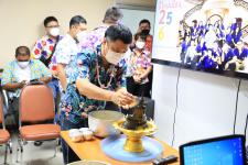 กองยุทธศาสตร์และงบประมาณ จัดกิจกรรมรดน้ำดำหัว เนื่องในประเพณีสงกรานต์ ประจำปี 2565