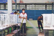 กองการศึกษาร่วมกับ ฝ่ายป้องกันและบรรเทาสาธาธารณภัย และโรงเรียนในสังกัดเทศบาลนครแม่สอด จัดกิจกรรม Big Cleaning Day