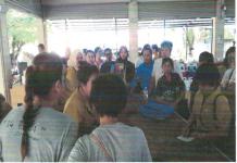 โครงการพัฒนาศักยภาพสตรีและพัฒนาอาชีพสตรี เทศบาลนครแม่สอด หลักสูตร ผ้ากันเปื้อน