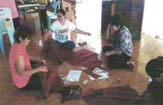 โครงการพัฒนาศักยภาพสตรีและพัฒนาอาชีพสตรี เทศบาลนครแม่สอด หลักสูตร ผ้ากันเปื้อน