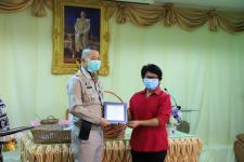 โครงการฝึกอาชีพให้ความรู้ชุมชนในเขตเทศบาลนครแม่สอดระยะยาว ประจำปีงบประมาณ 2564 หลักสูตรที่ 1 ดอกไม้ประดิษฐ์จากริบบิ้นผ้า