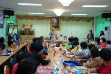 โครงการฝึกอาชีพให้ความรู้ชุมชนในเขตเทศบาลนครแม่สอดระยะยาว ประจำปีงบประมาณ 2564 หลักสูตรที่ 1 ดอกไม้ประดิษฐ์จากริบบิ้นผ้า