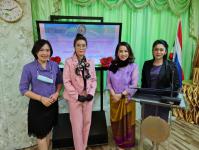 โครงการฝึกอาชีพให้ความรู้ชุมชนในเขตเทศบาลนครแม่สอดระยะยาว ประจำปีงบประมาณ 2564 หลักสูตรที่ 1 ดอกไม้ประดิษฐ์จากริบบิ้นผ้า