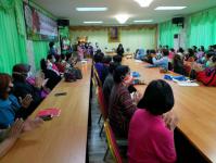 โครงการฝึกอาชีพให้ความรู้ชุมชนในเขตเทศบาลนครแม่สอดระยะยาว ประจำปีงบประมาณ 2564 หลักสูตรที่ 1 ดอกไม้ประดิษฐ์จากริบบิ้นผ้า