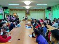 โครงการฝึกอาชีพให้ความรู้ชุมชนในเขตเทศบาลนครแม่สอดระยะยาว ประจำปีงบประมาณ 2564 หลักสูตรที่ 1 ดอกไม้ประดิษฐ์จากริบบิ้นผ้า