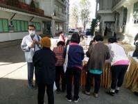 โครงการฝึกอาชีพให้ความรู้ชุมชนในเขตเทศบาลนครแม่สอดระยะยาว ประจำปีงบประมาณ 2564 หลักสูตรที่ 1 ดอกไม้ประดิษฐ์จากริบบิ้นผ้า