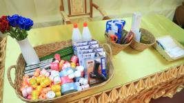 โครงการฝึกอาชีพให้ความรู้ชุมชนในเขตเทศบาลนครแม่สอดระยะยาว ประจำปีงบประมาณ 2564 หลักสูตรที่ 1 ดอกไม้ประดิษฐ์จากริบบิ้นผ้า