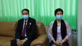 โครงการฝึกอาชีพให้ความรู้ชุมชนในเขตเทศบาลนครแม่สอดระยะยาว ประจำปีงบประมาณ 2564 หลักสูตรที่ 1 ดอกไม้ประดิษฐ์จากริบบิ้นผ้า