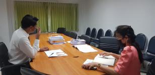 การประชุมติดตามและประเมินผลโครงการอาหารกลางวัน ภาคเรียนที่ 2/2564 ของโรงเรียนสังกัดคณะกรรมการการศึกษาขั้นพื้นฐาน (โรงเรียนแม่สอด) และกองกำกับการตำรวจตระเวชชายแดนที่ 34