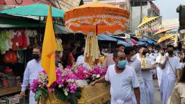 เทศบาลนครแม่สอดร่วมจัดกิจกรรมประเพณีแห่งพระธาตุ 28 พระองค์ ณ วัดสุนทริกาวาส(วัดป่าใหม่)