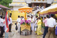 เทศบาลนครแม่สอดร่วมจัดกิจกรรมประเพณีแห่งพระธาตุ 28 พระองค์ ณ วัดสุนทริกาวาส(วัดป่าใหม่)