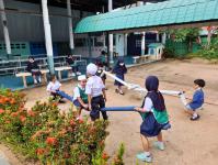 ภาพบรรยากาศการเปิดเทอมวันแรกของสถานศึกษาในสังกัดเทศบาลนครแม่สอด