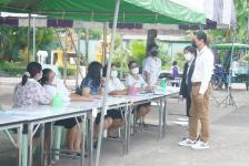 เทศบาลนครแม่สอดจัดบริการฉีดวัคซีนเข็มที่ 2 สำหรับนักเรียนอายุ 5-11 ปี ณ โรงเรียนเทศบาลวัดบุญญาวาส