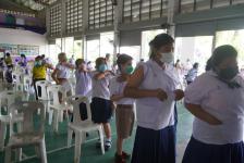 เทศบาลนครแม่สอดจัดบริการฉีดวัคซีนเข็มที่ 2 สำหรับนักเรียนอายุ 5-11 ปี ณ โรงเรียนเทศบาลวัดบุญญาวาส