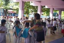 เทศบาลนครแม่สอดจัดบริการฉีดวัคซีนเข็มที่ 2 สำหรับนักเรียนอายุ 5-11 ปี ณ โรงเรียนเทศบาลวัดชุมพลคีรี