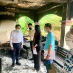 งานสังคมสงเคราะห์ ลงพื้นที่ชุมชนสองแคว 1 ครัวเรือนผ้ประสบเหตุอัคคีภัย เมื่อวันที่ 15 พฤษภาคม 2565 ที่ผ่านมา