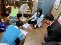 งานสังคมสงเคราะห์ลงพื้นที่ ชุมชนสองแควสอง โดยให้บริการในภารกิจของศูนย์บริการคนพิการทั่วไปเทศบาลนครแม่สอด