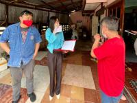 งานสังคมสงเคราะห์ลงพื้นที่ชุมขนสองแคว1เพื่อติดตามการปฏิบัติงานของอาสาผู้ดูแลผู้ป่วยระยะยาวกรณีได้รับการผ่าตัดสมองและไม่สามารถช่วยเหลือตัวเองได้ 