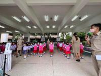 นายกเทศมนตรีนครแม่สอด พร้อมคณะผู้บริหาร ลงตรวจเยี่ยมสถานศึกษาโรงเรียนเทศบาลวัดดอนแก้ว