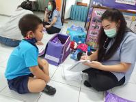 คลินิกชุมชนอบอุ่นเทศบาลนครแม่สอด ออกให้บริการตรวจสุขภาพเด็กนักเรียนศูนย์พัฒนาเด็กเล็กวัดอรัญญเขต