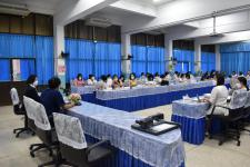 คณะผู้บริหารเทศบาลนครแม่สอดลงพื้นที่ตรวจเยี่ยม มอบนโยบายการจัดการศึกษา และจัดประชุมครูประจำเดือนกรกฏาคม 2565 โรงเรียนเทศบาลวัดชุมพลคีรี