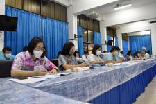 คณะผู้บริหารเทศบาลนครแม่สอดลงพื้นที่ตรวจเยี่ยม มอบนโยบายการจัดการศึกษา และจัดประชุมครูประจำเดือนกรกฏาคม 2565 โรงเรียนเทศบาลวัดชุมพลคีรี