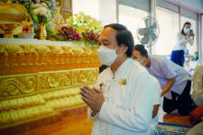 เทศบาลนครแม่สอดร่วมกับวัดแม่ซอดหน้าด่าน ร่วมสืบสานประเพณีแล้อุ๊ปั๊ดตะก่า ประจำปี 2565