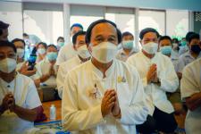 เทศบาลนครแม่สอดร่วมกับวัดแม่ซอดหน้าด่าน ร่วมสืบสานประเพณีแล้อุ๊ปั๊ดตะก่า ประจำปี 2565