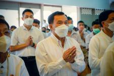 เทศบาลนครแม่สอดร่วมกับวัดแม่ซอดหน้าด่าน ร่วมสืบสานประเพณีแล้อุ๊ปั๊ดตะก่า ประจำปี 2565