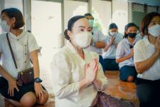 เทศบาลนครแม่สอดร่วมกับวัดแม่ซอดหน้าด่าน ร่วมสืบสานประเพณีแล้อุ๊ปั๊ดตะก่า ประจำปี 2565