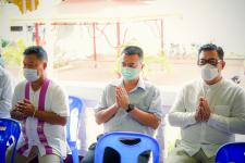 เทศบาลนครแม่สอดร่วมกับวัดแม่ซอดหน้าด่าน ร่วมสืบสานประเพณีแล้อุ๊ปั๊ดตะก่า ประจำปี 2565