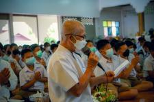 เทศบาลนครแม่สอดร่วมกับวัดแม่ซอดหน้าด่าน ร่วมสืบสานประเพณีแล้อุ๊ปั๊ดตะก่า ประจำปี 2565