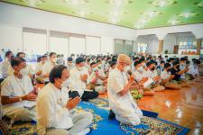 เทศบาลนครแม่สอดร่วมกับวัดแม่ซอดหน้าด่าน ร่วมสืบสานประเพณีแล้อุ๊ปั๊ดตะก่า ประจำปี 2565