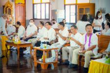 เทศบาลนครแม่สอดร่วมกับวัดแม่ซอดหน้าด่าน ร่วมสืบสานประเพณีแล้อุ๊ปั๊ดตะก่า ประจำปี 2565