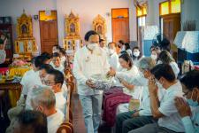 เทศบาลนครแม่สอดร่วมกับวัดแม่ซอดหน้าด่าน ร่วมสืบสานประเพณีแล้อุ๊ปั๊ดตะก่า ประจำปี 2565