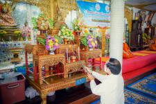 เทศบาลนครแม่สอดร่วมกับวัดแม่ซอดหน้าด่าน ร่วมสืบสานประเพณีแล้อุ๊ปั๊ดตะก่า ประจำปี 2565