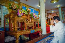 เทศบาลนครแม่สอดร่วมกับวัดแม่ซอดหน้าด่าน ร่วมสืบสานประเพณีแล้อุ๊ปั๊ดตะก่า ประจำปี 2565