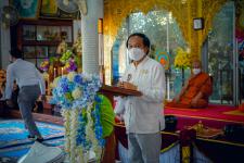 เทศบาลนครแม่สอดร่วมกับวัดแม่ซอดหน้าด่าน ร่วมสืบสานประเพณีแล้อุ๊ปั๊ดตะก่า ประจำปี 2565