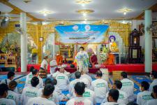 เทศบาลนครแม่สอดร่วมกับวัดแม่ซอดหน้าด่าน ร่วมสืบสานประเพณีแล้อุ๊ปั๊ดตะก่า ประจำปี 2565