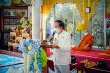 เทศบาลนครแม่สอดร่วมกับวัดแม่ซอดหน้าด่าน ร่วมสืบสานประเพณีแล้อุ๊ปั๊ดตะก่า ประจำปี 2565