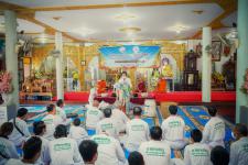 เทศบาลนครแม่สอดร่วมกับวัดแม่ซอดหน้าด่าน ร่วมสืบสานประเพณีแล้อุ๊ปั๊ดตะก่า ประจำปี 2565