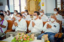 เทศบาลนครแม่สอดร่วมกับวัดแม่ซอดหน้าด่าน ร่วมสืบสานประเพณีแล้อุ๊ปั๊ดตะก่า ประจำปี 2565